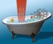 JILA has showed the infrared laser light use in the precise and fast heating of water in small sample containers (nano bathtubs) for the microscopy analysis of the biochemistry of nanoparticles and single molecules. 